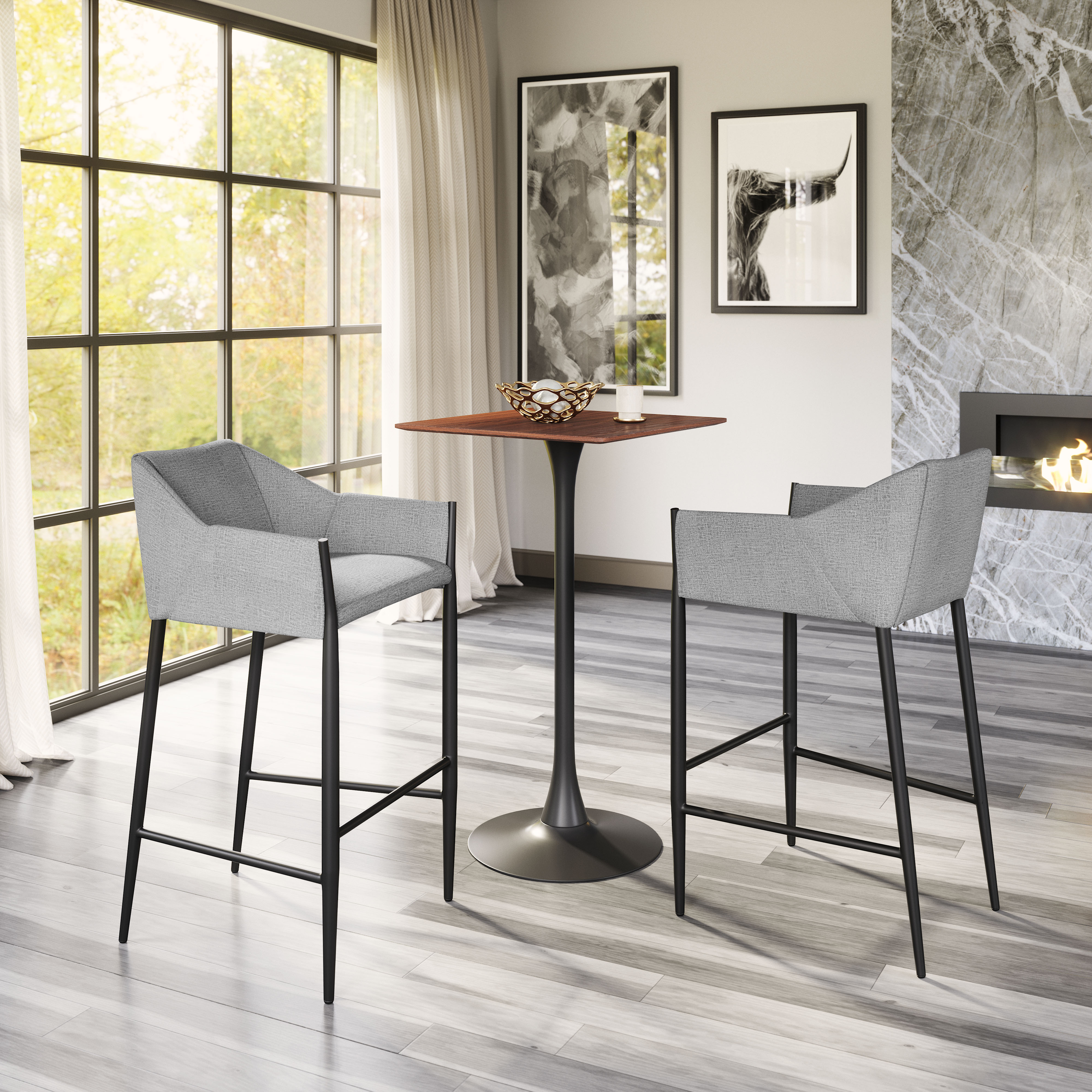 Andover Barstool Slate Gray product image