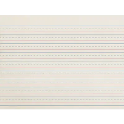 Zaner-Bloser  Newsprint Handwriting Paper, Dotted Midline, Grade 2, 1/2 in x 1/4 in x 1/4 in ruled 10-1/2