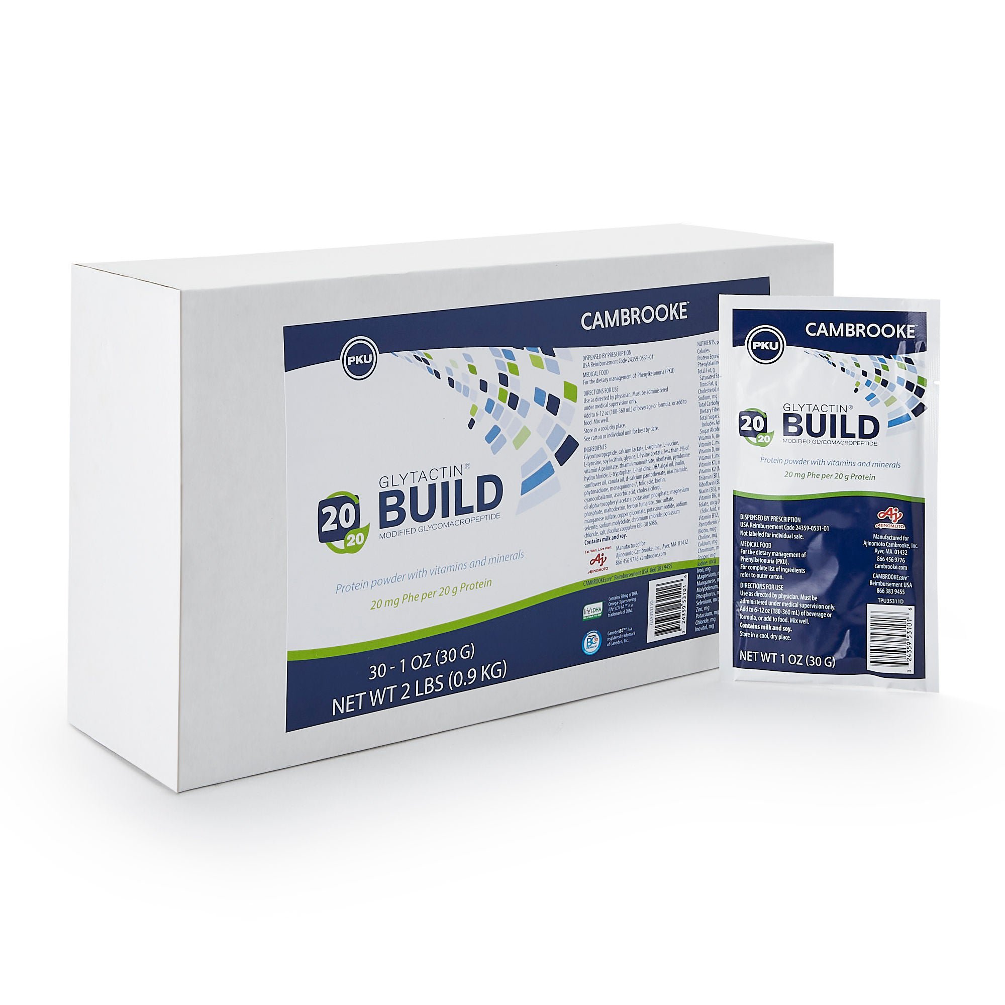 Glytactin® Build 20 / 20 GMP Medical Food for the Dietary Management of PKU