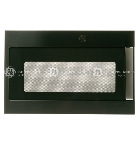 BLACK STAINLESS DOOR WITH FLAT GE LOGO