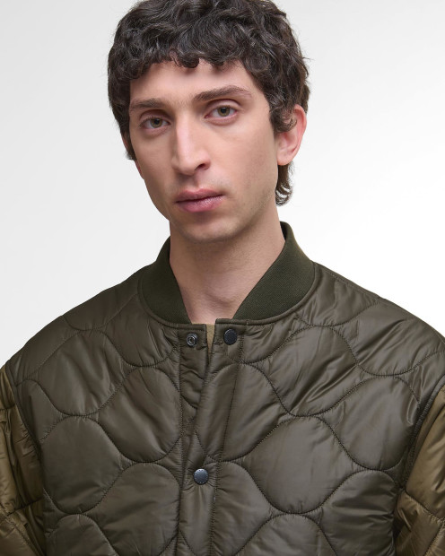Giacca trapuntata Cording Army Green