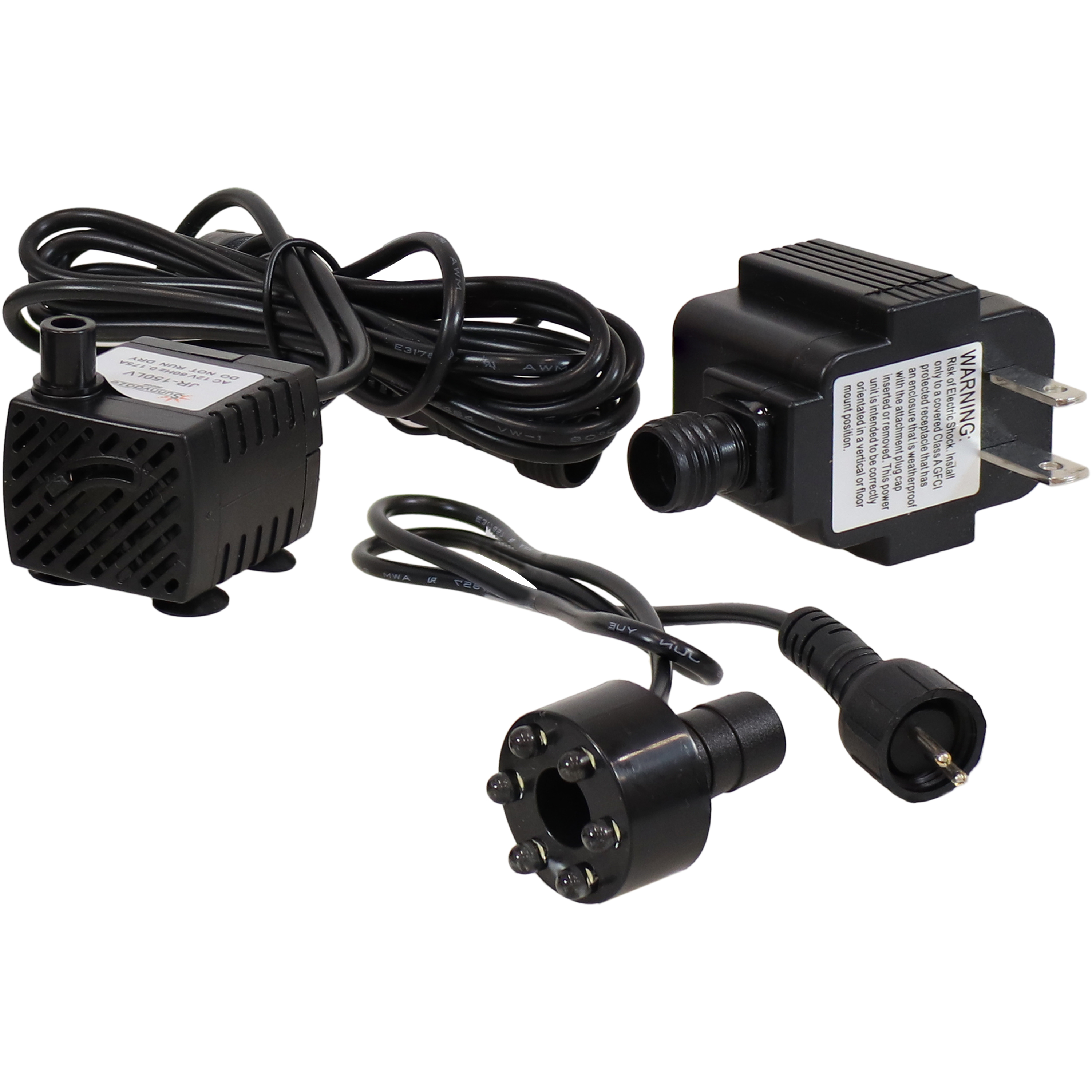 40 GPH 12V Elektrische Springbrunnenpumpe mit 6 bunten Lichtern von Sunnydaze - Bild 5 von 7