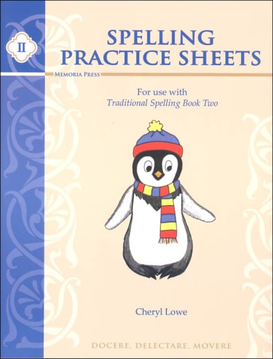 Memoria Press Traditional Spelling Practice Sheets 2
