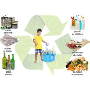 Rompecabezas de piso Growing Up Green® / Puedo reciclar, 48 piezas