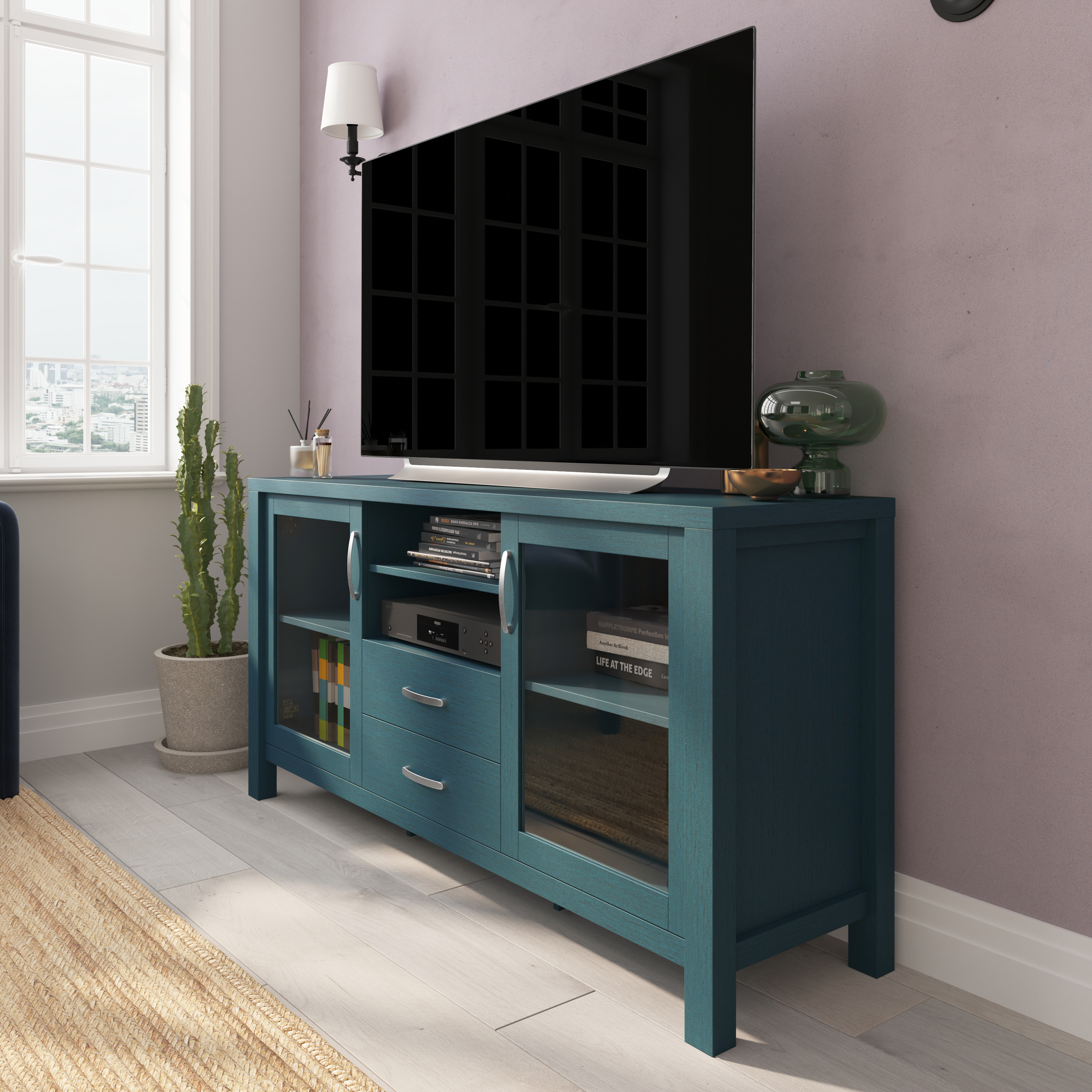 Gil 59" Engineered Wood Buffet Sideboard Storage Cabinet for Kitchen/Dining R... - Picture 13 of 23
