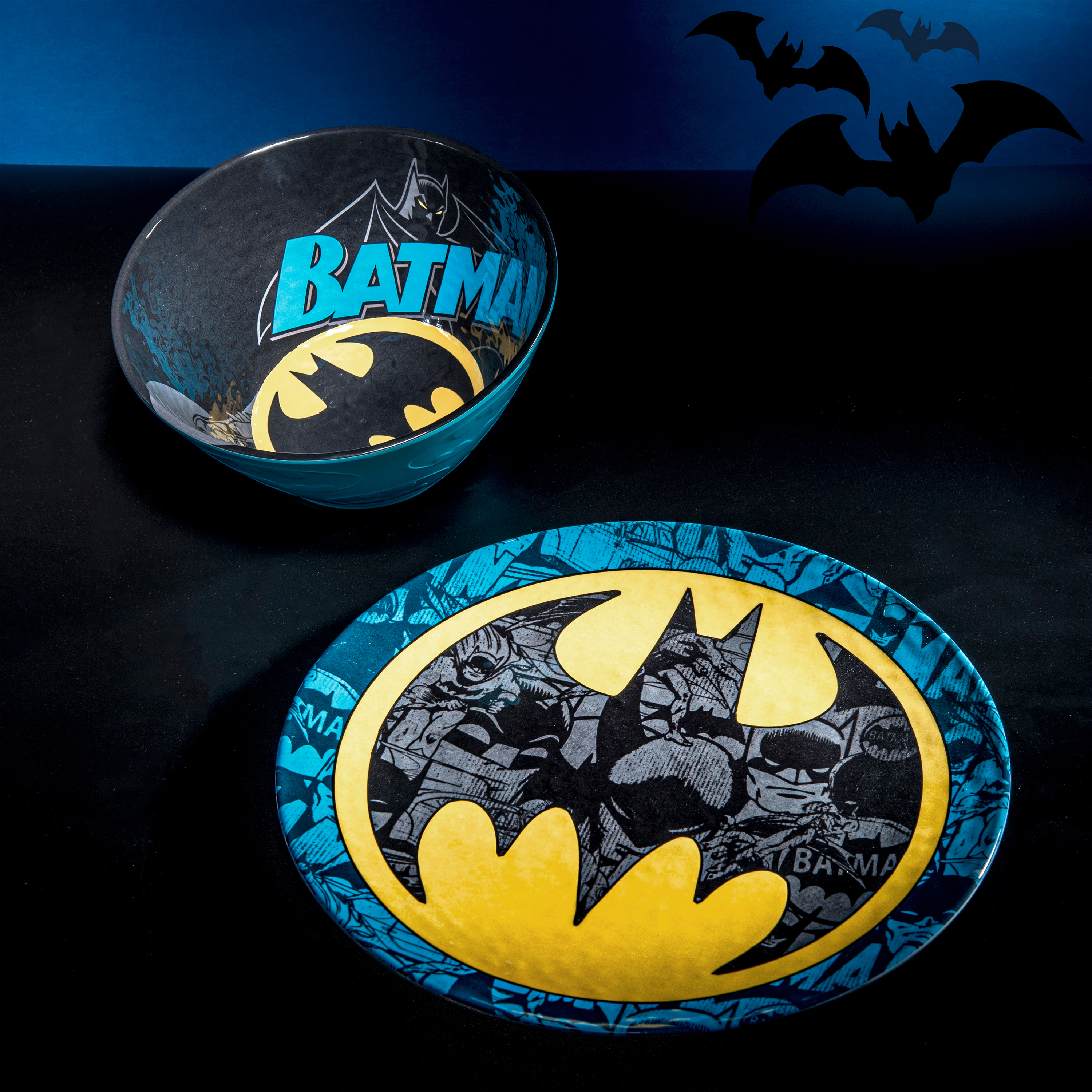 DC Comics Kids 9-inch Plate and 6-inch Bowl Set, Batman, 2-piece set slideshow image 10 DC Comics Kids 9-inch Plate and 6-inch Bowl Set, Batman, 2-piece set slideshow image 10