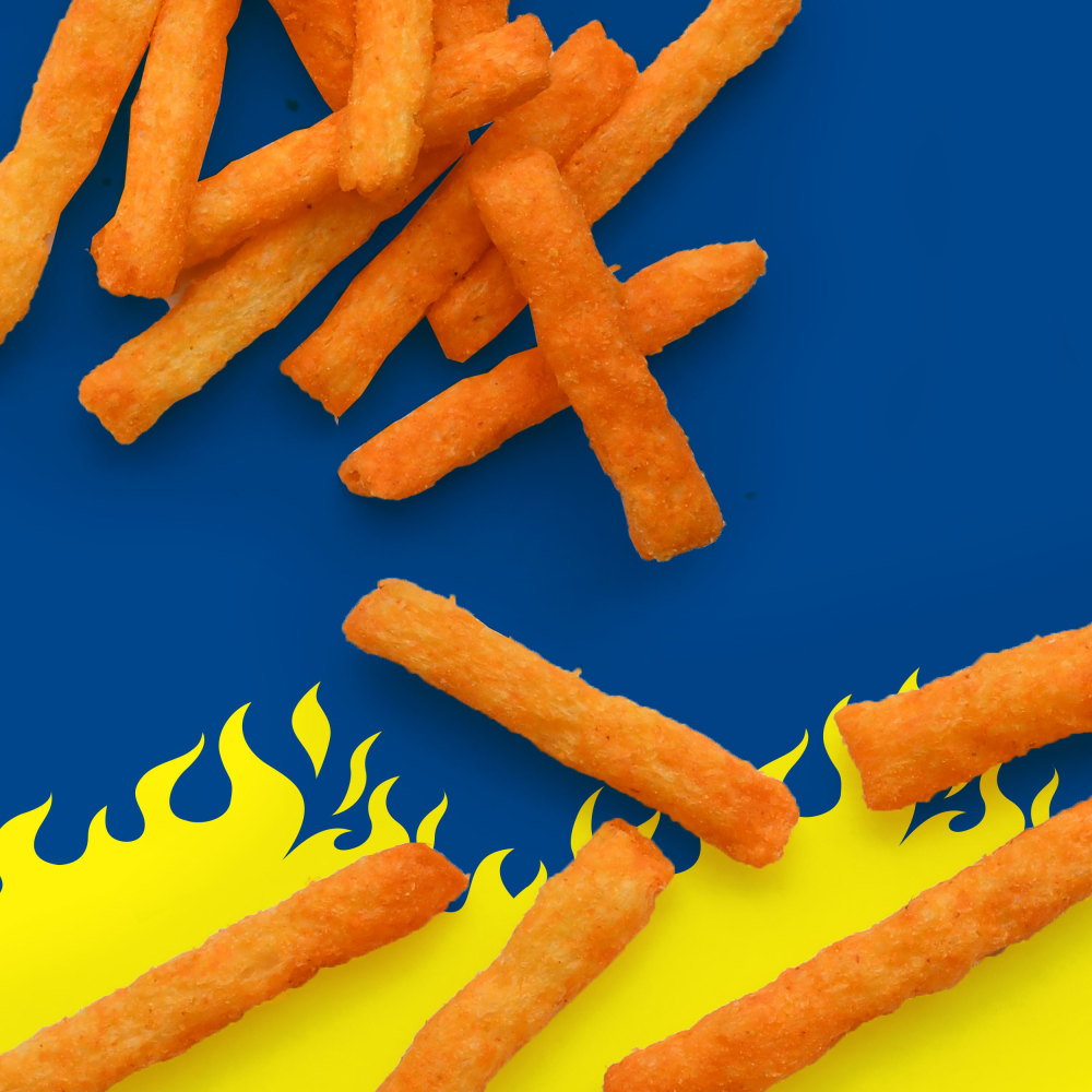 blue hot fries