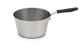 2-quart heavy-duty stainless steel tapered saucepan and silicone handle