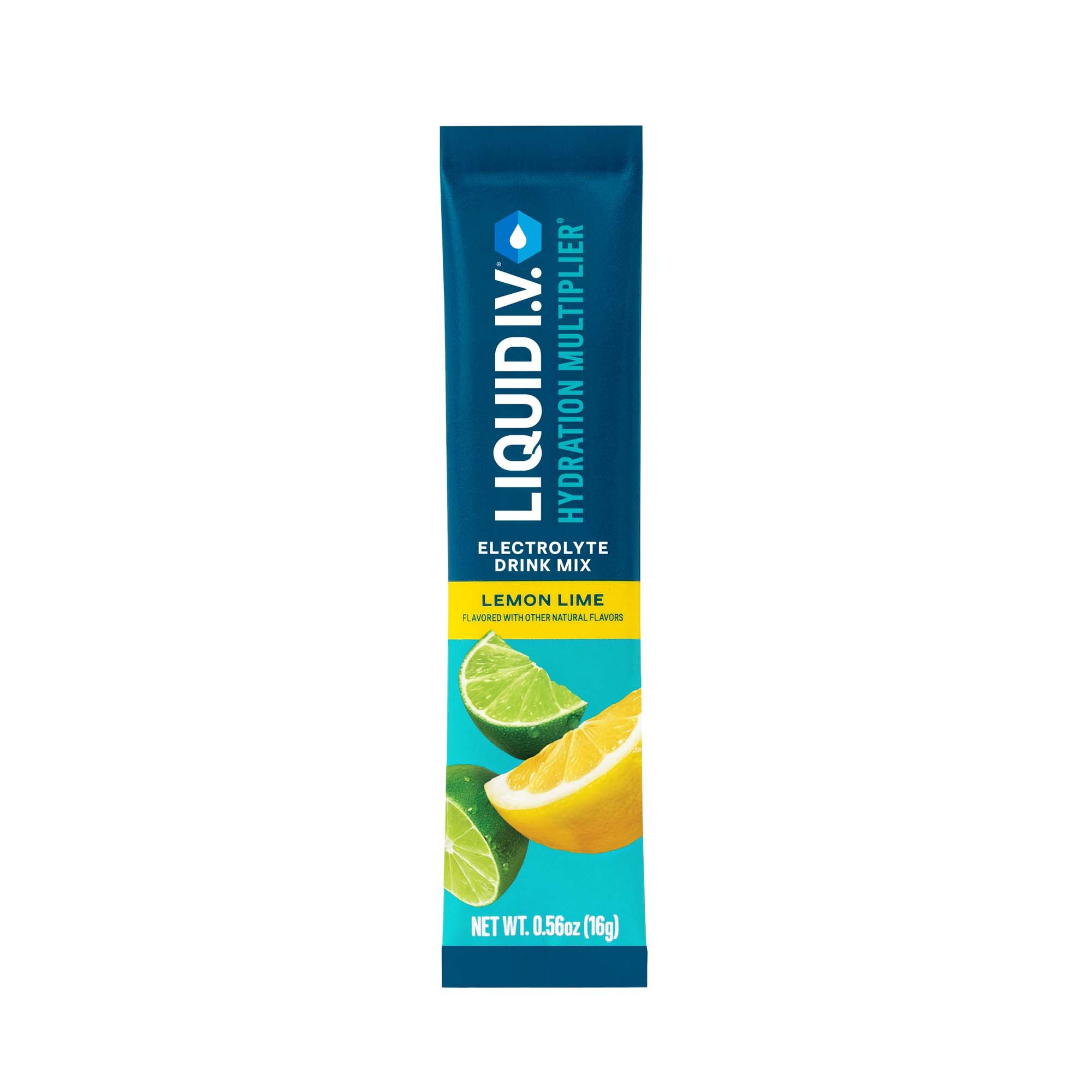 Oral Electrolyte Solution Liquid I.V. Hydration Multiplier® Lemon Lime Flavor 0.56 oz.
