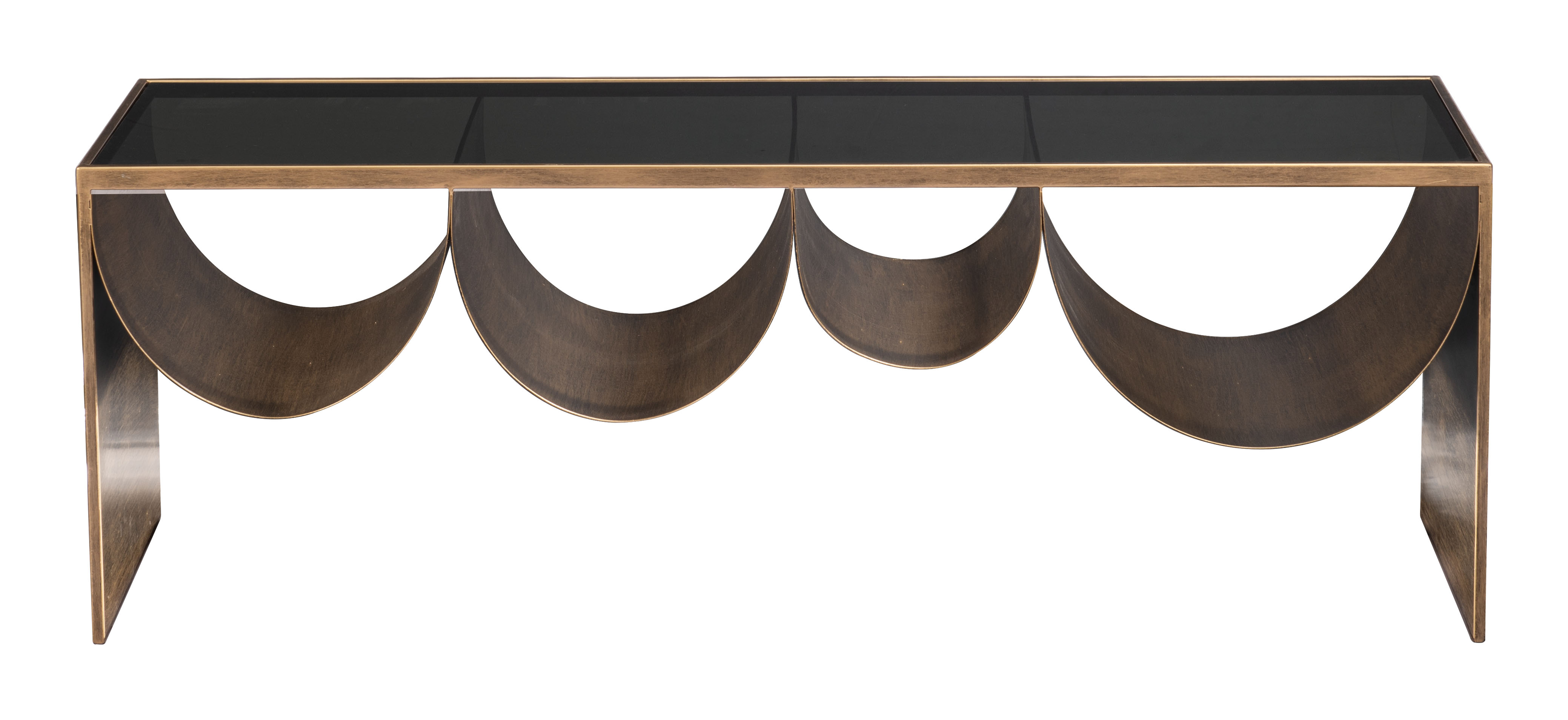 Reed Coffee Table Brass & Black product image