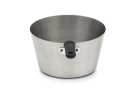 2-quart heavy-duty stainless steel tapered saucepan and silicone handle