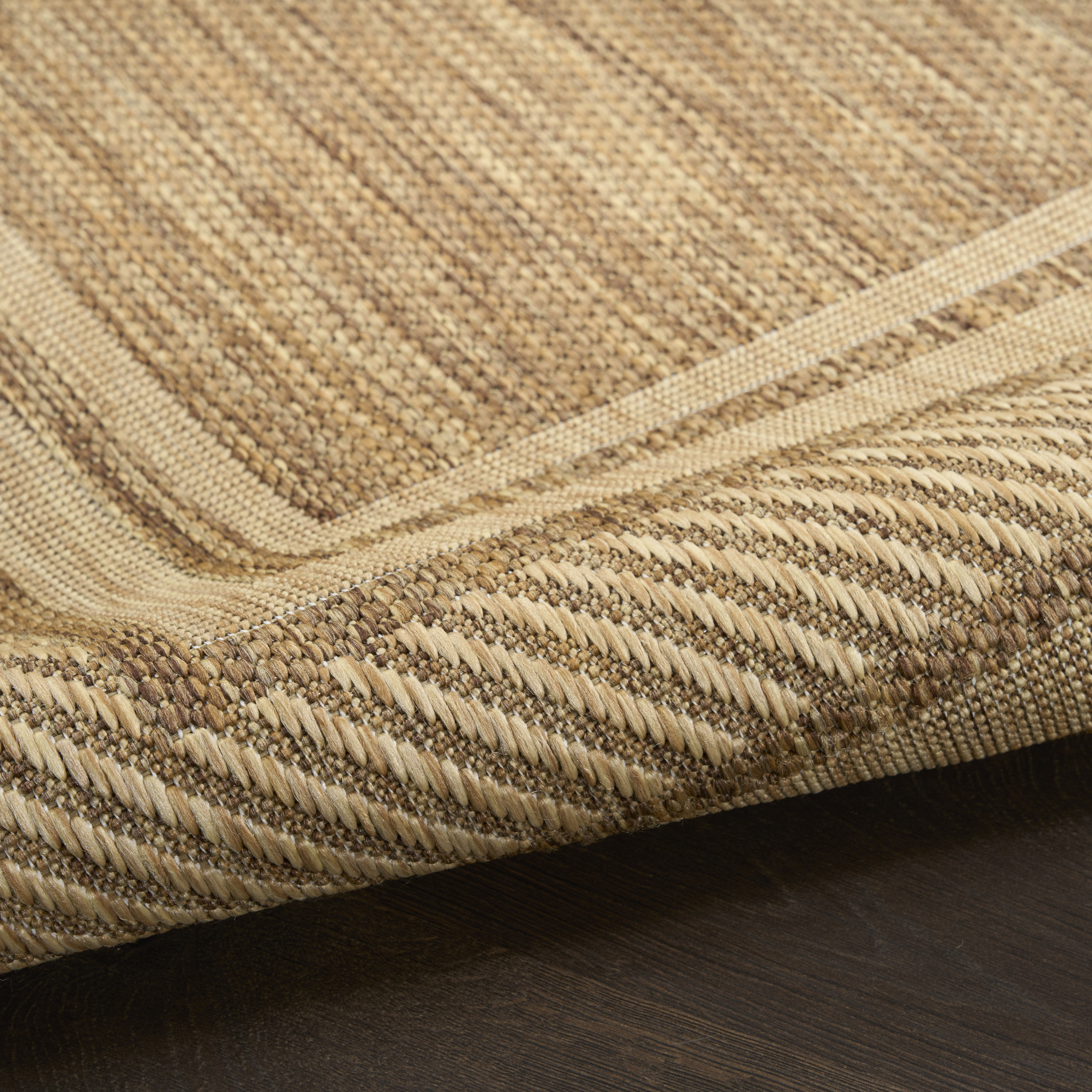 Nourison Horizon Indoor/Outdoor 2'2" x 8' Natural Modern Rug