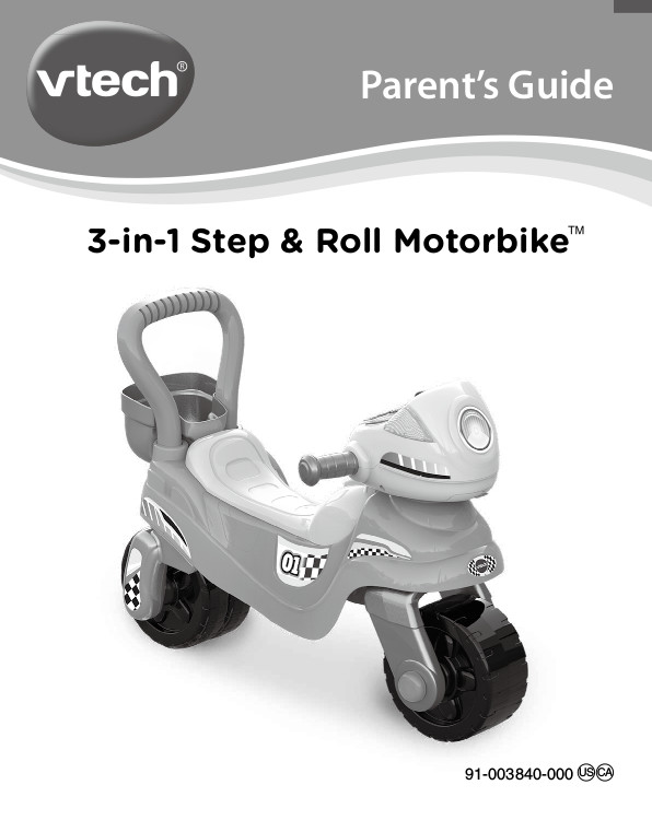 vtech step and roll motorbike