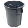 Impact, Gator®, 20gal, Resin, Gray, Round, Receptacle