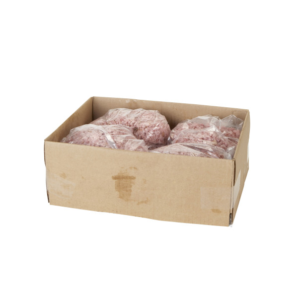 HORMEL(r) Ham, Water Added, Diced, Frozen, .25 inch, 10 lb . C1RM - Front Right Open Case (Hi Res)