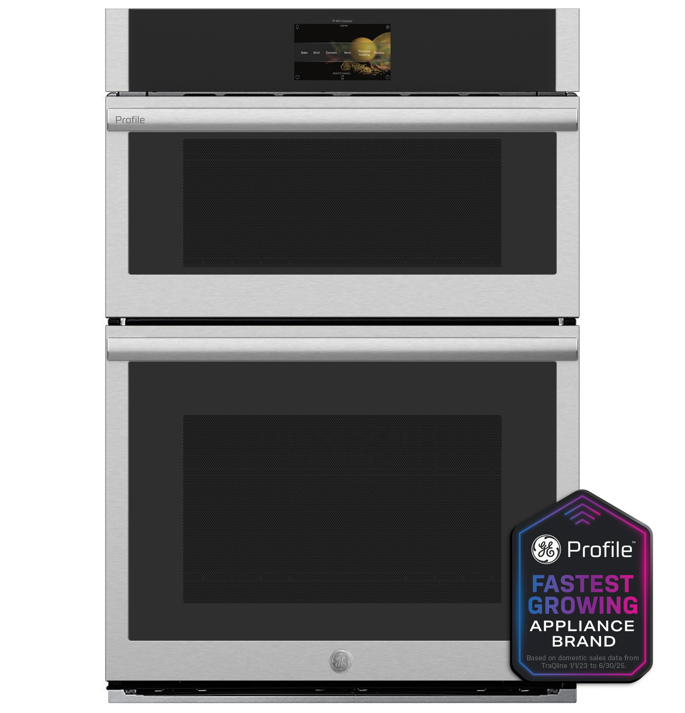 GE Profile™ 30 in. Combination Double Wall Oven with Convection, Air Fry, Steam, Sous Vide, and Advantium® Technology