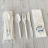 Boardwalk, Six-Piece Cutlery Kit, Mediumweight, 5.86", Plastic, White