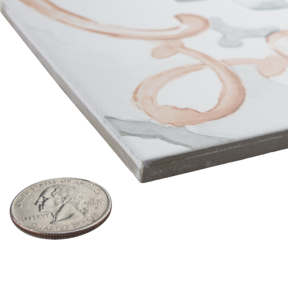 Saint Germain Chaud Deco Jules 5-3/4 in. x 5-3/4 in. Porcelain Floor and Wall Tile