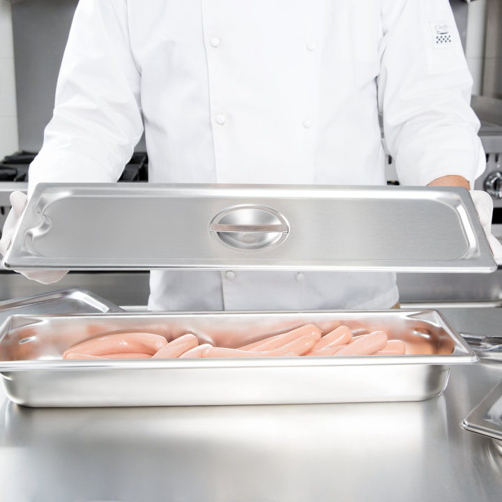 Half-long-size Super Pan 3® solid stainless steel cover