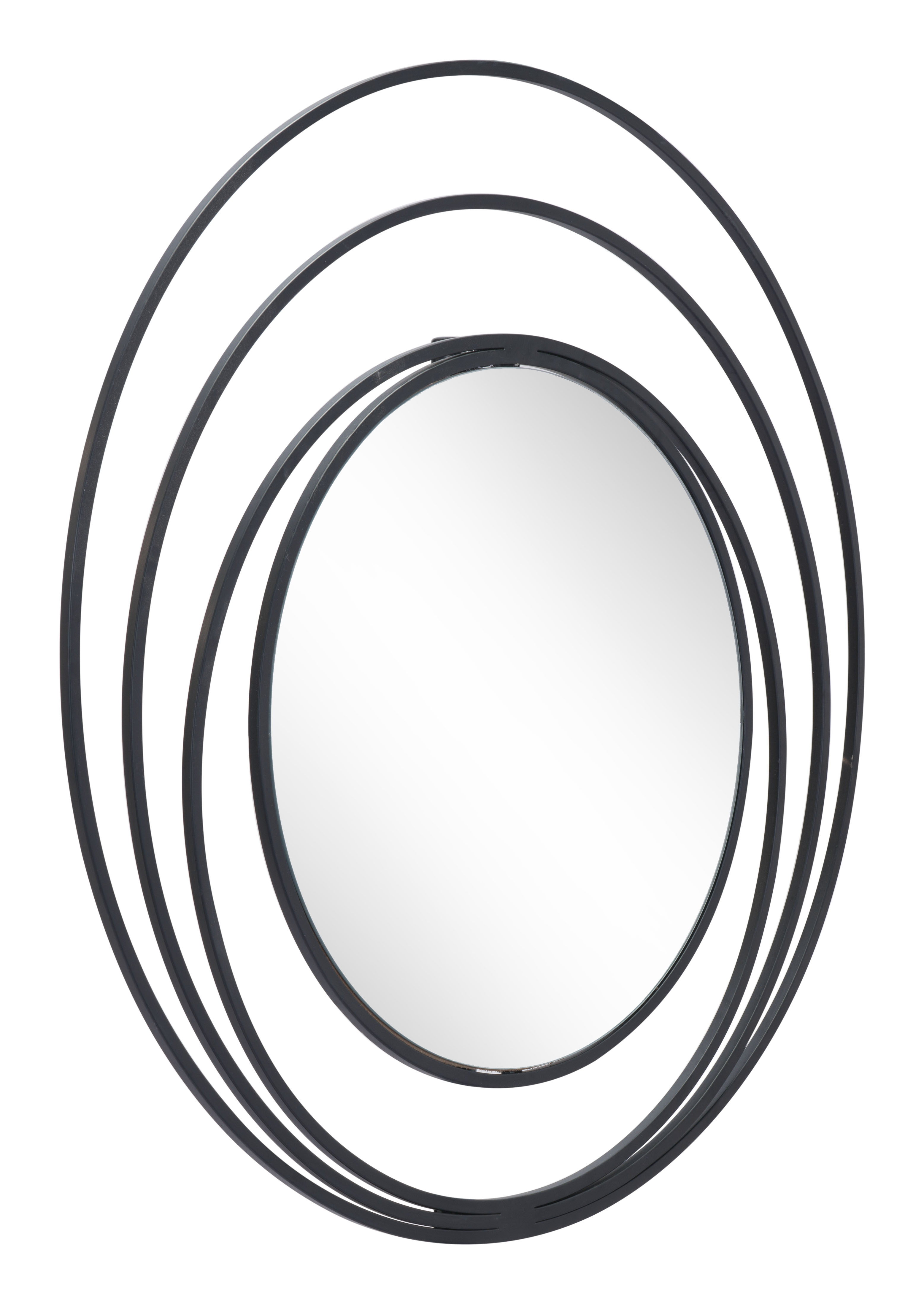Luna Round Mirror Black product image