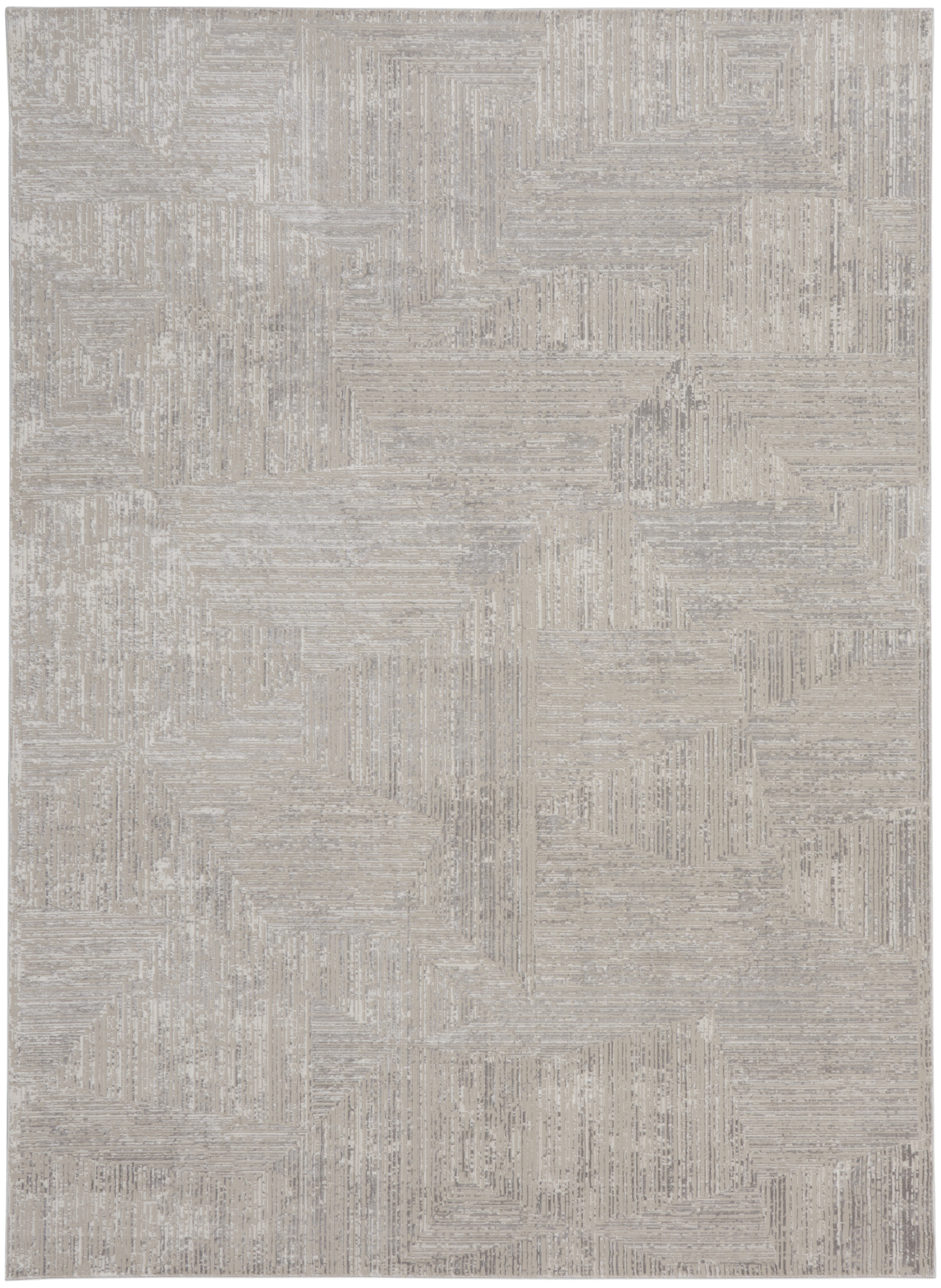 Calvin Klein CK024 Irradiant 7'10" x 9'10" Silver Modern Indoor Rug