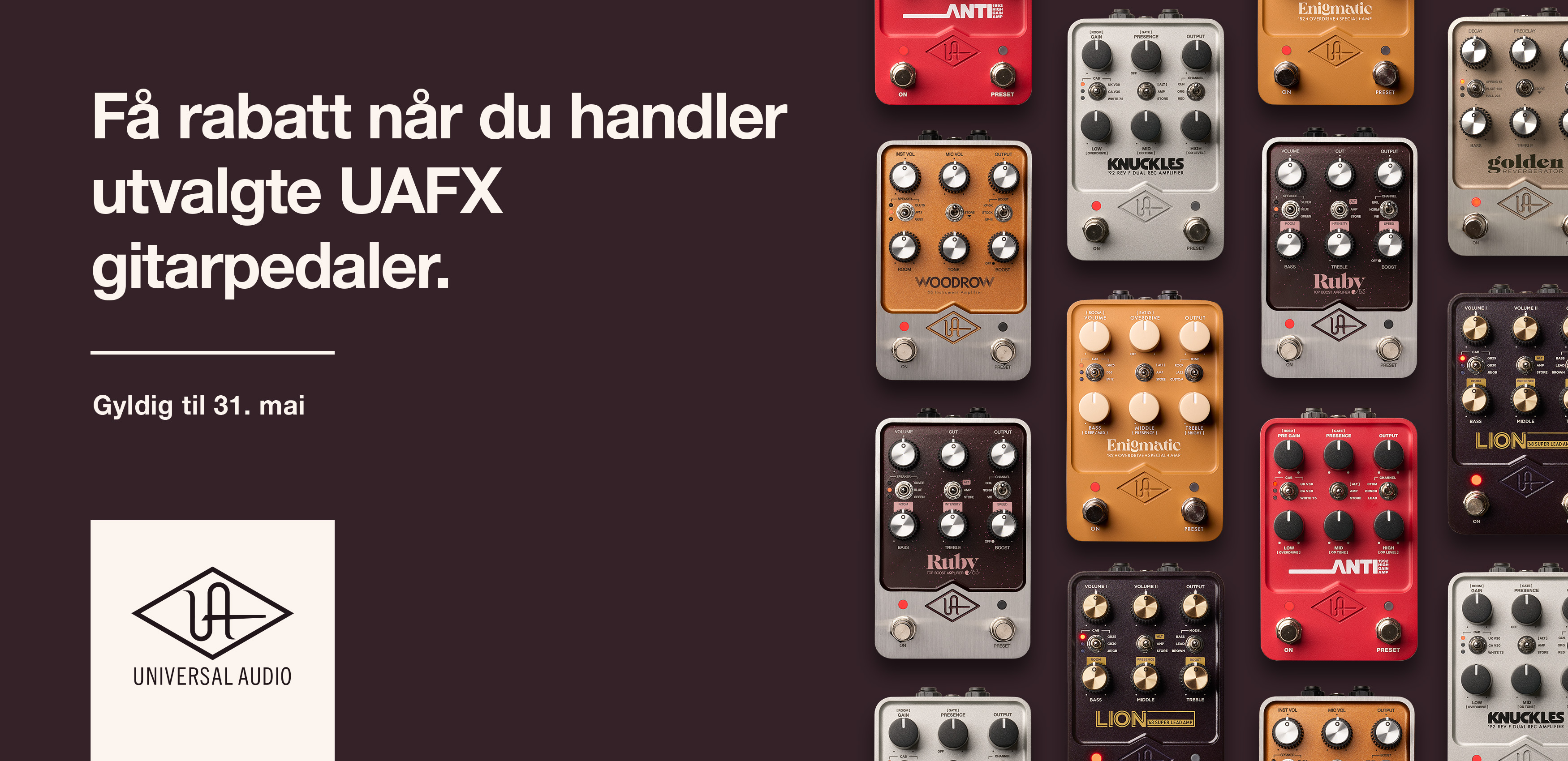 UAFX Pedaler kampanjefoto