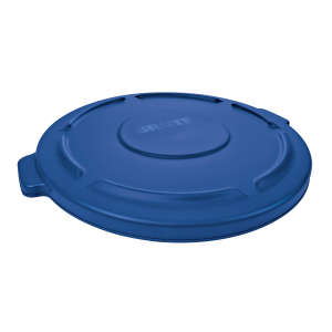 Rubbermaid Commercial, BRUTE®, Round, Heavy Duty Plastic, 44gal, Blue, Receptacle Lid