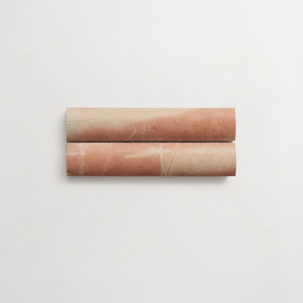 clé lapidary: sculpted shapes | cabochon short mosaic sheet | honed | rojo alicante | sample 