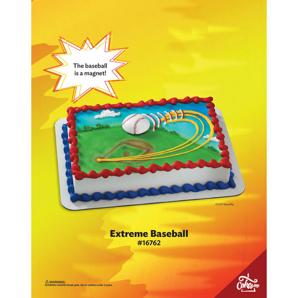 Extreme Baseball Magnet Decoset 1 4 Sheet Cake Tmoc Page | DecoPac
