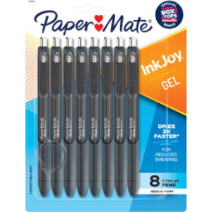 Paper Mate&reg; InkJoy&reg; Gel Pens, Medium Point, Black, 8 Pack