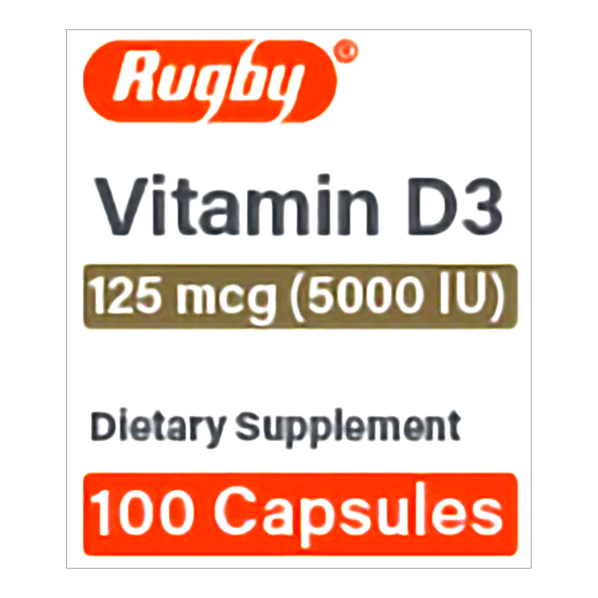 Major Pharmaceuticals VITAMIN D3, CAP 125MCG (100/BT)