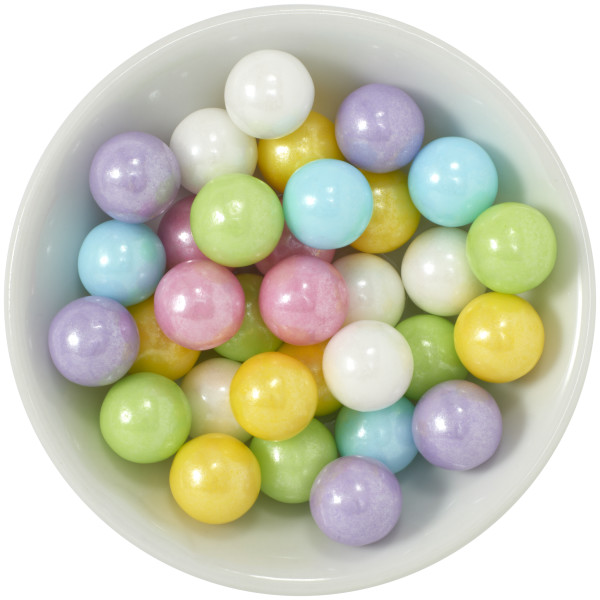 Pastel Candy Pearls 11mm Resealable Sugar Candy Decorations