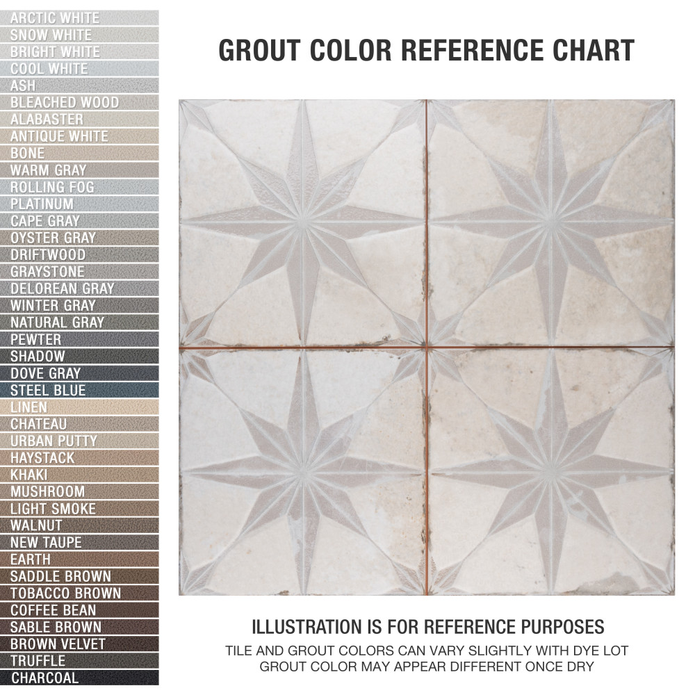 Kings Star Luxe White 17-5/8 in. x 17-5/8 in. Ceramic Floor and Wall Tile