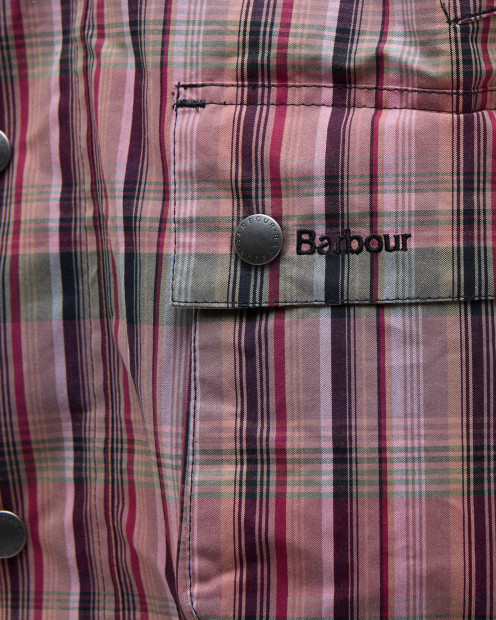 Barbour x NOAH Madras Bedale Casual Jacket Noah Madras Pink