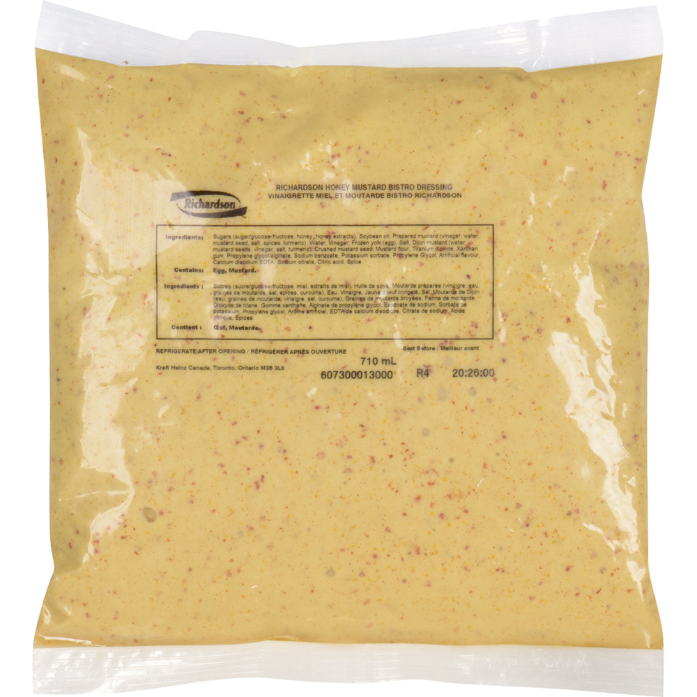  RICHARDSON Honey Mustard Bistro Dressing 710ml 8 