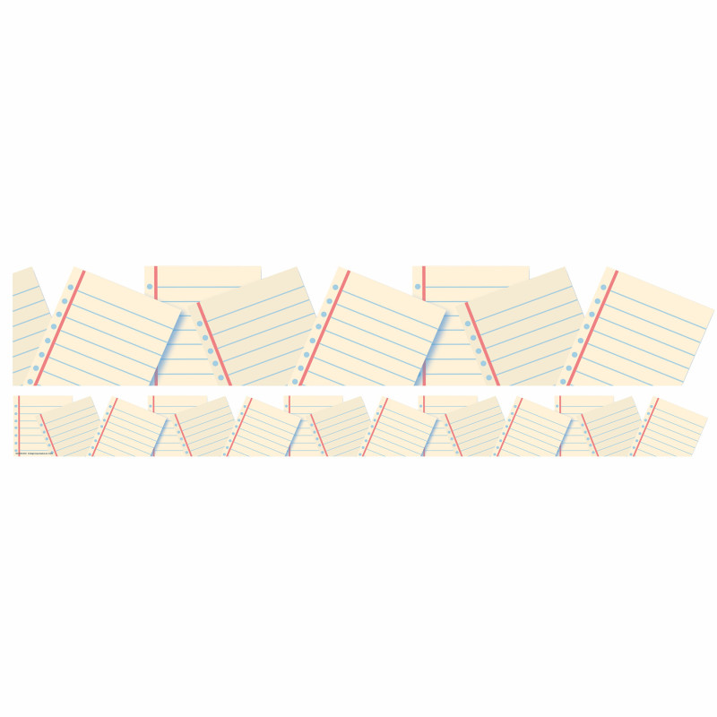 Notebook Paper Extra Wide Deco Trim, 37 Feet
