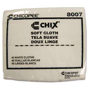 Chicopee Inc, Chix®, Soft Dust Cloths, 13" x 15", Rayon, White