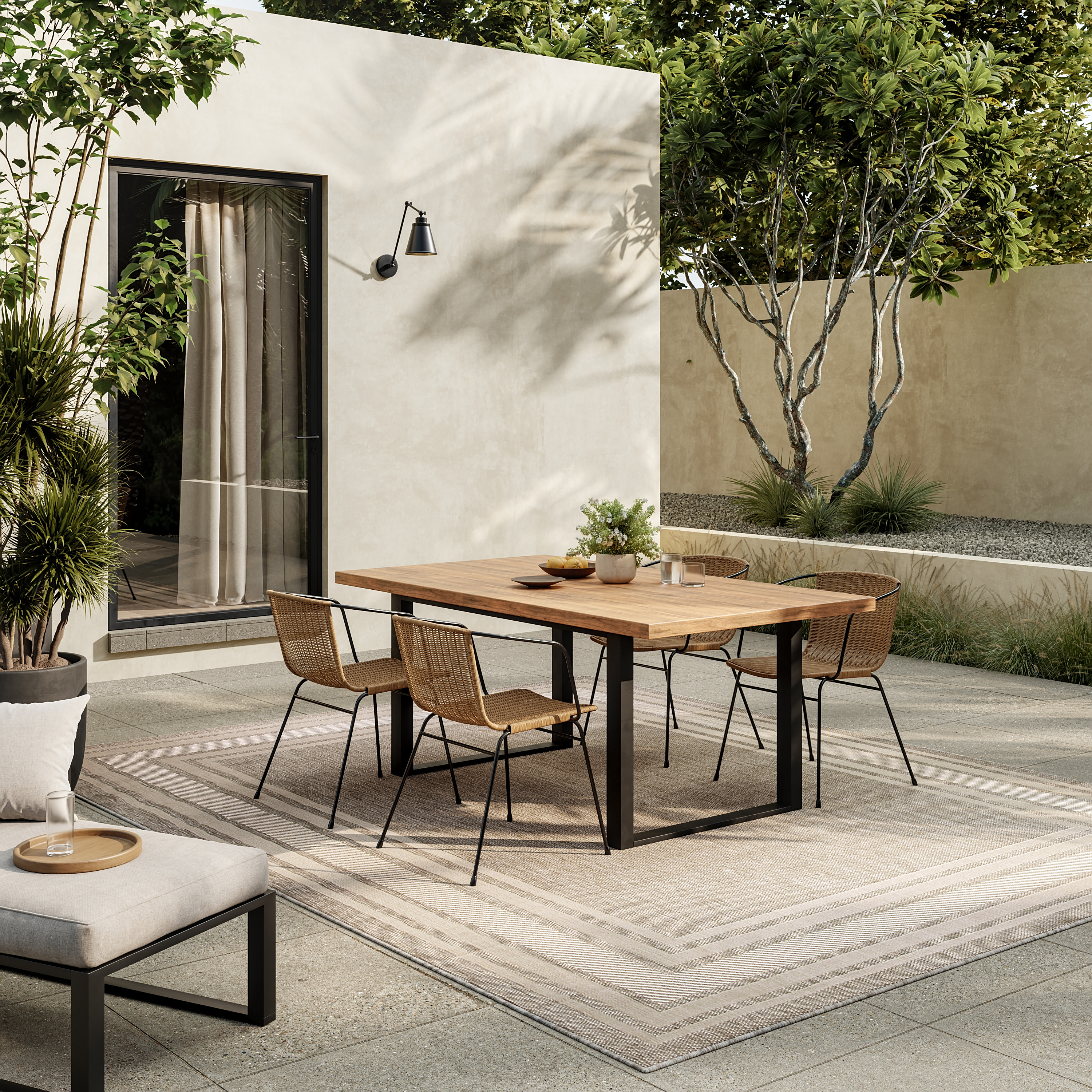 Nourison Horizon Indoor/Outdoor 8' x 10' Grey Modern Rug