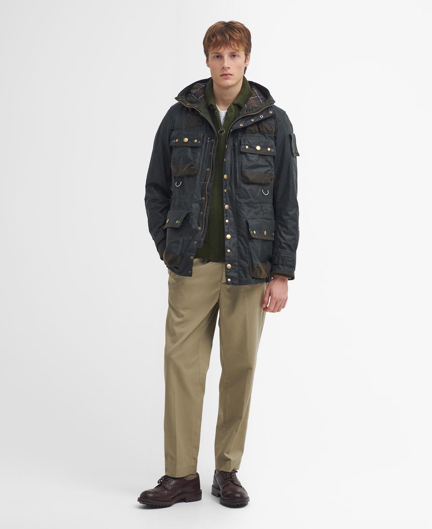 Barbour x TO KI TO Wachsjacke Military image number 1