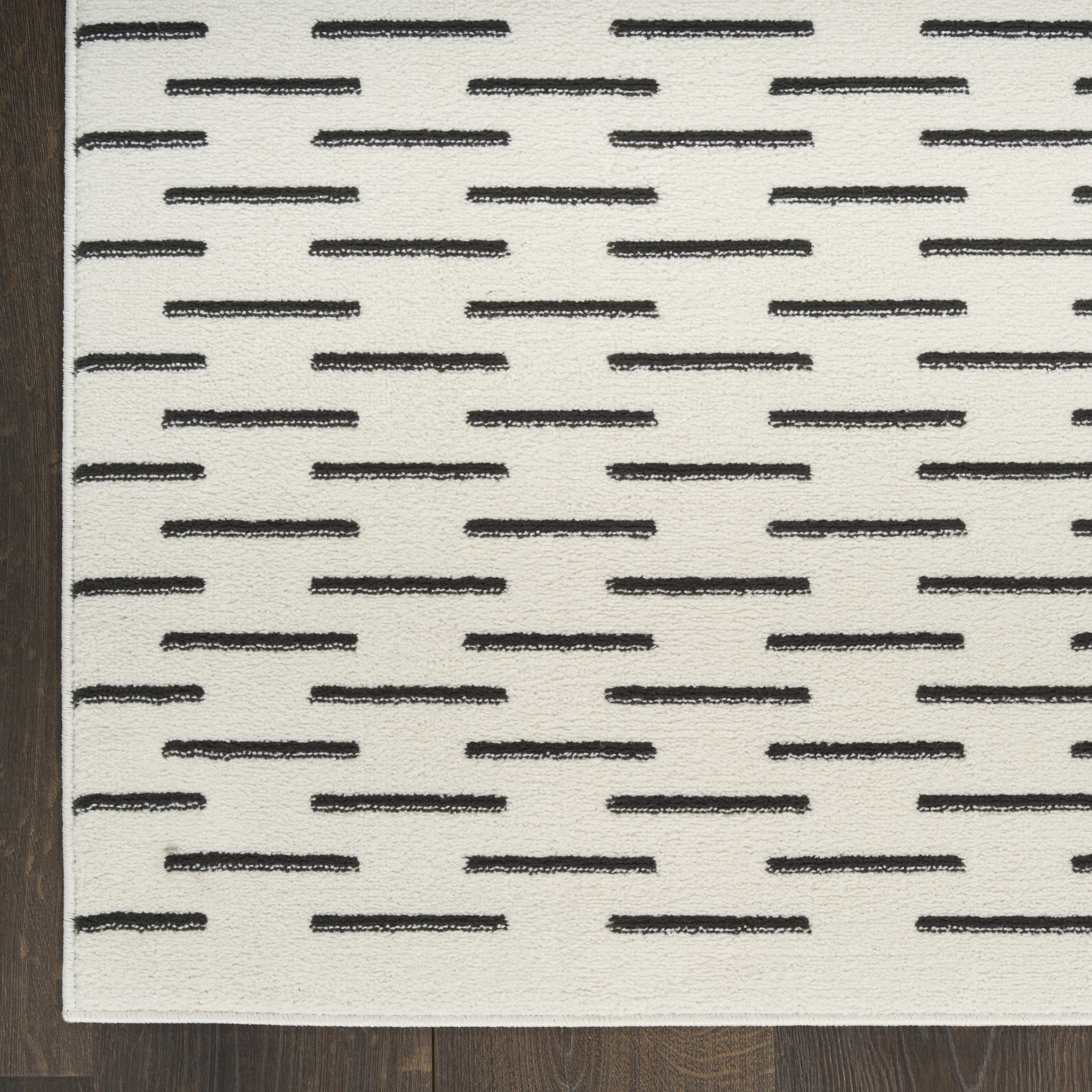 Nourison Nordic 5' x 7' Ivory Black Scandinavian Indoor Rug