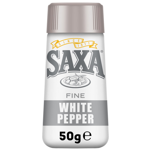  Saxa® Pepper White Picnic/Pk 50g 