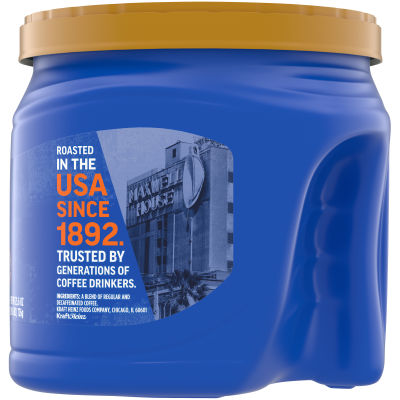 Maxwell House Half Caff Ground Coffee 1/2 the Caffeine, 25.6 oz Canister