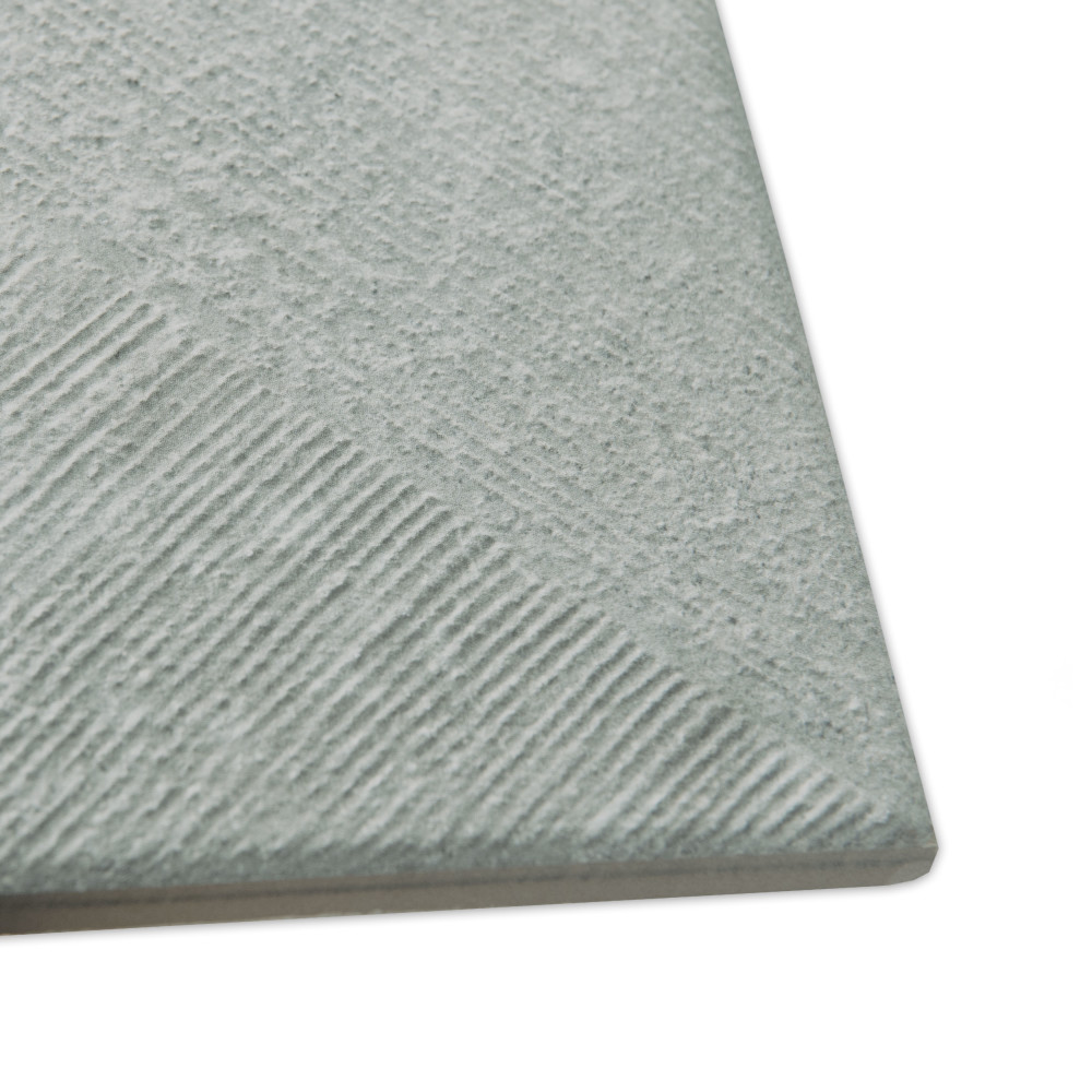 Atlas Rigato Grey 9-3/4 in. x 9-3/4 in. Porcelain Floor and Wall Tile