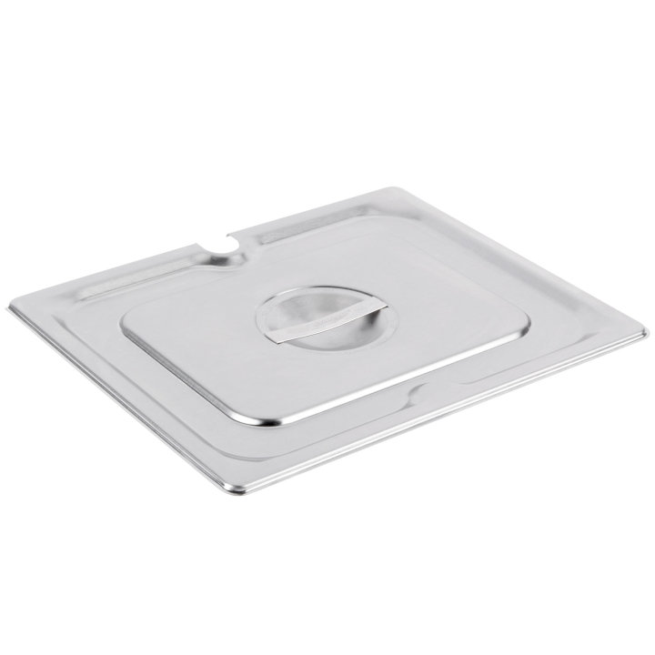 Fourth-size Super Pan 3® slotted stainless steel cover