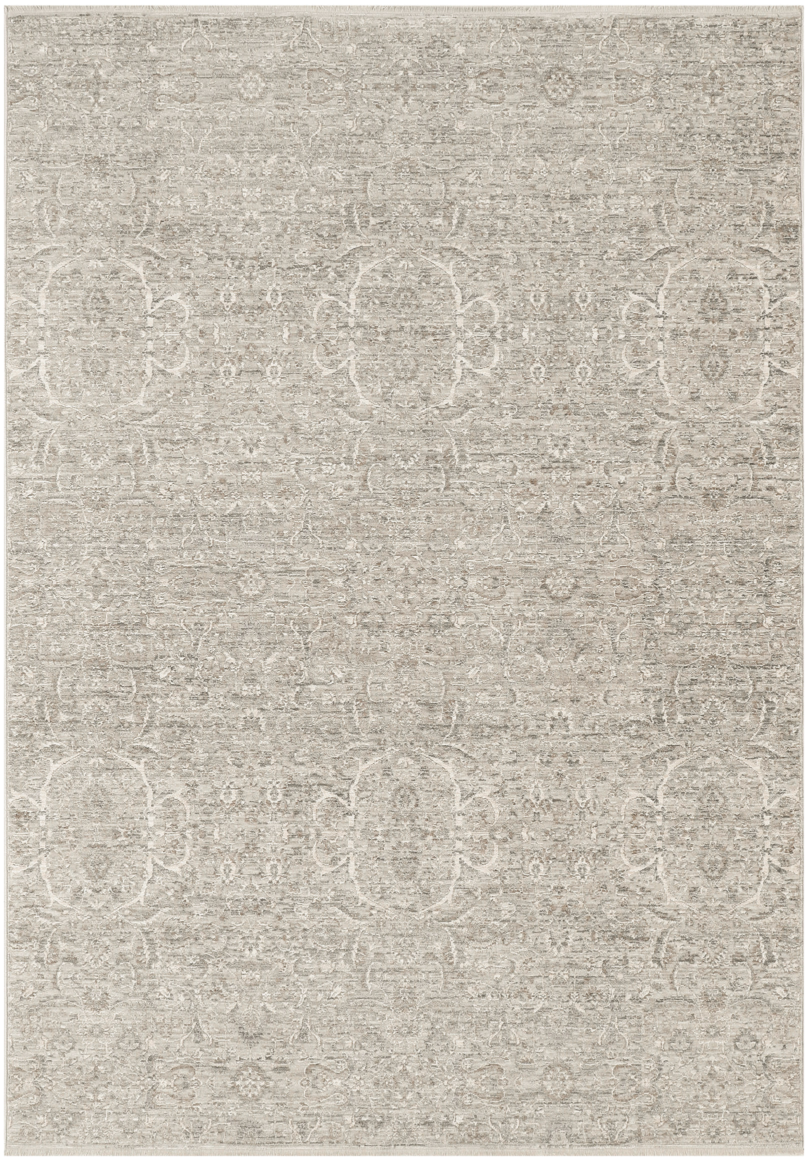 Nourison Shadows 5'3" x 7'3" Grey Vintage Indoor Rug