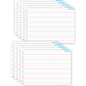 Smart Poly&reg; PosterMat Pals&trade; Space Savers, 13" x 9-1/2", Handwriting 3/4", Pack of 10