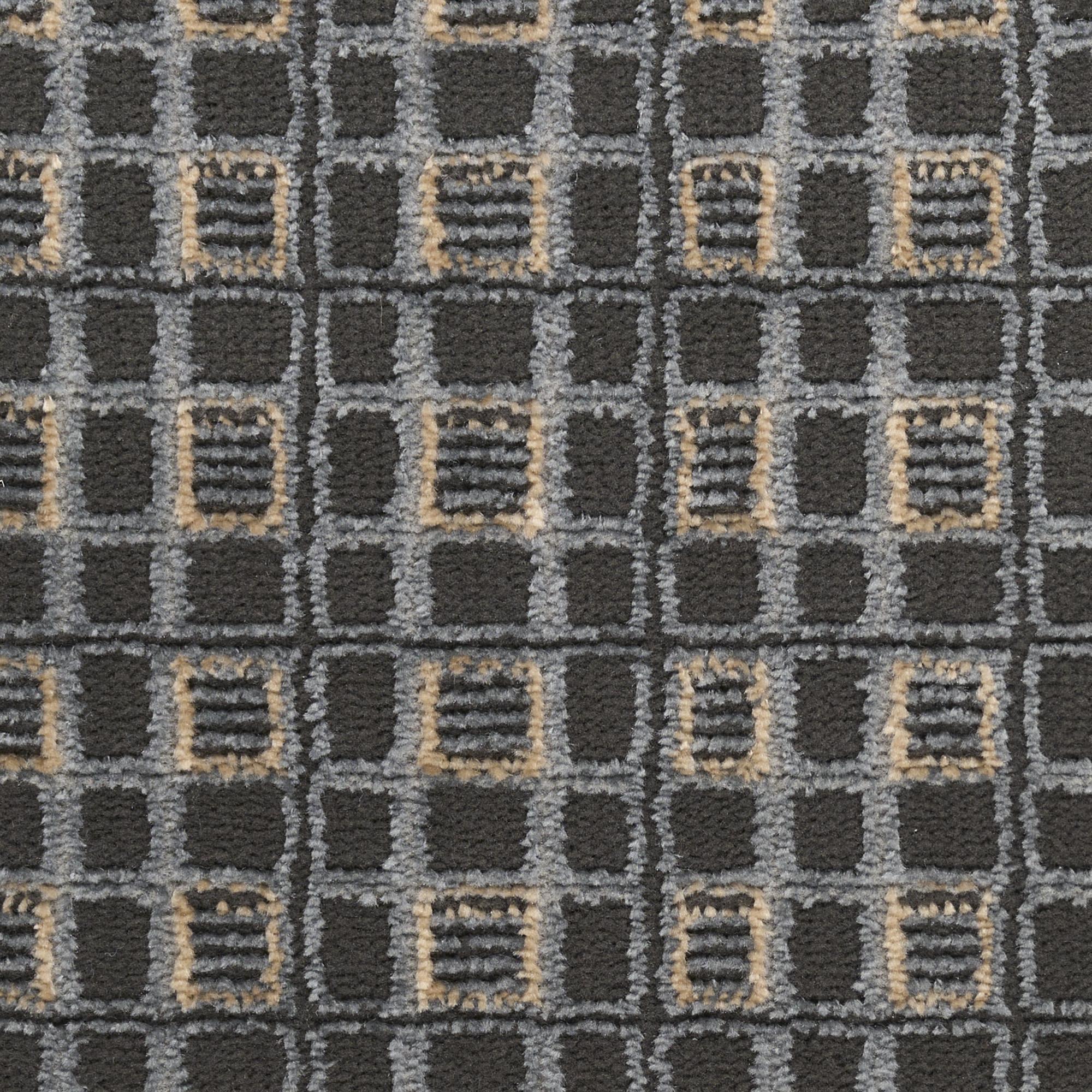 Nourison Nordic 6' x 9' Black Taupe Art Deco Indoor Rug