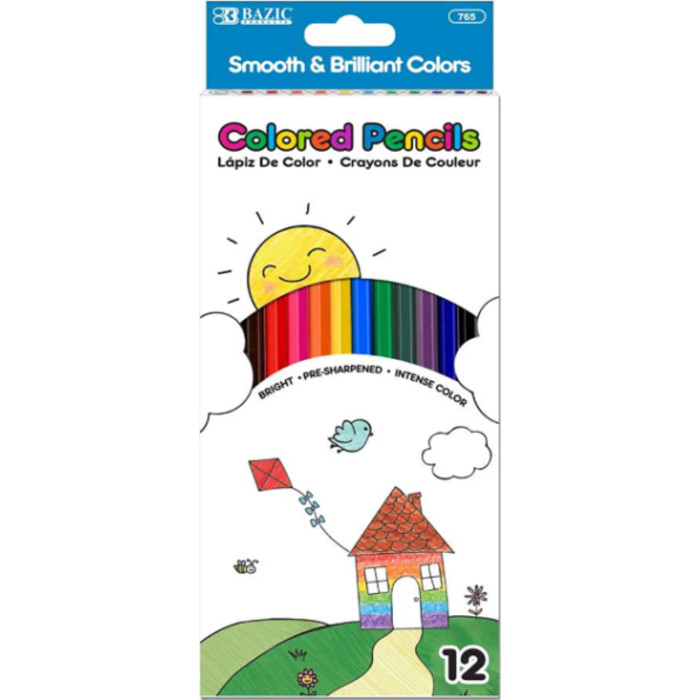 Colored Pencils, Pack of 12
