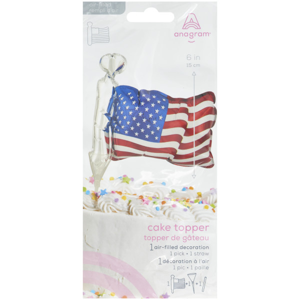Inflatable American Flag Anagram® Cake Pic
