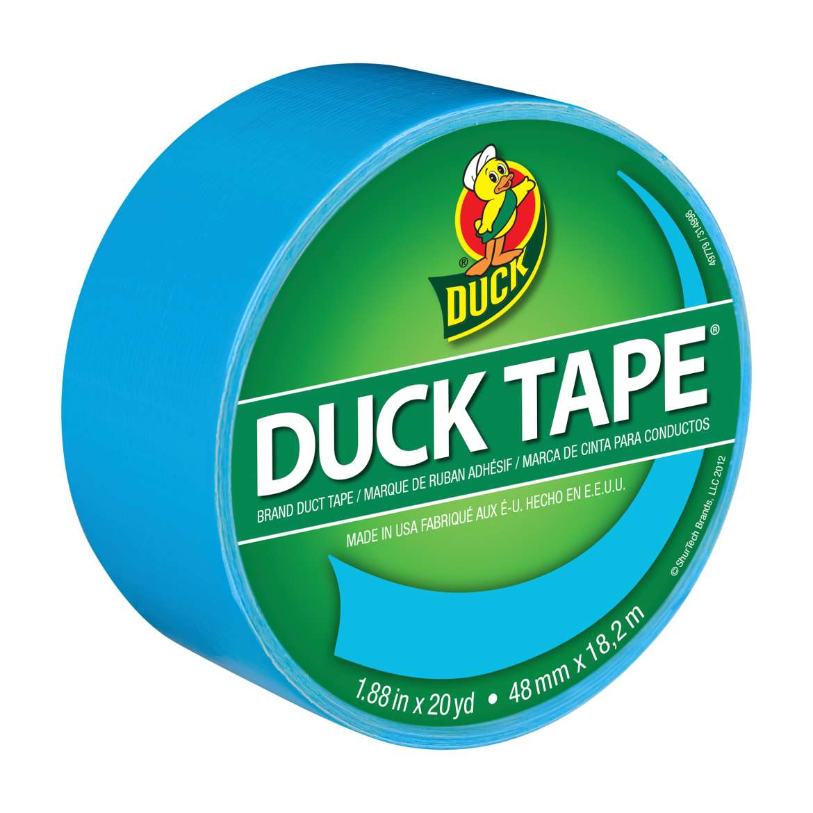 Color Duck Tape® Brand Duct Tape - Electric Blue, 1.88 in. x 20 yd. Image